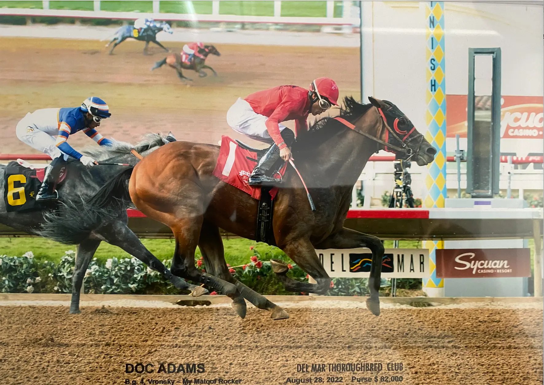 Doc Adams wins at Del Mar Thoroughbred Club, August 28, 2022 — $82,000 purse
